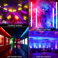 Barre lumineuse de scène DMX512 RGB 60W, changement de couleur dynamique, synchronisation musicale, lave-mur pour éclairage de scène de club intérieur, discothèque, DJ