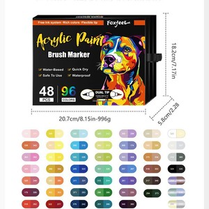Juego de Rotuladores de Alcohol Borrables de Plástico con Doble Punta para Estudiantes, Material Escolar, Suministros de Papelería, Rotuladores de Pintura Acrílica - Product Image 1