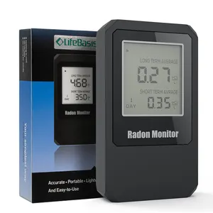 Home Radon Detector,Portable Radon Meter,Long and Short Term  Monitor,Rechargeable Battery-Powered,Radon Test Kit