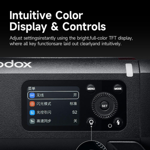 Flash extérieur tout-en-un Godox AD400ProII <span class=keywords><strong>AD400Pro</strong></span> II 400Ws avec batterie Li-on, flash TTL avec système sans fil 2.4G intégré - Product Image 4
