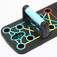 Planche de musculation pliable multifonctionnelle en ABS avec système de codage couleur pour l'entraînement de force, équipement de fitness portable pour la maison