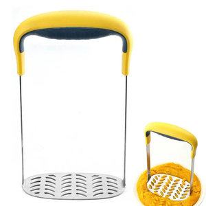 Wholesale Stainless Steel Potato Pusher Pressed Masher Puree <b>Fruit</b> Maker Smooth Mashed Potatoes Crusher Kitchen Gadget - Product Image 1