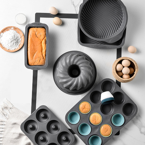 Nhà và nhà bếp bánh ngọt bakeware bánh muffin cupcake bánh mì khuôn bánh công cụ Baking Pan Silicone khuôn bánh đặt cho nhà bếp 6 cái - Product Image 4