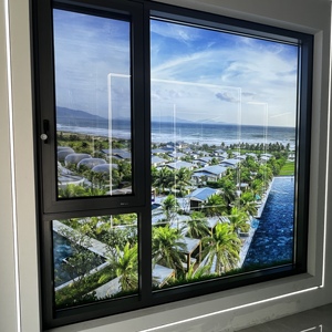 نافذة بابية مخصصة عازلة للصوت من الألومنيوم والزجاج للمنازل - Product Image 2