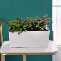 Balcon boîte à fleurs suspendu rectangulaire rampes d'aspiration automatique suspendu pot de fleur tournesol décoration plantation lit de fleurs