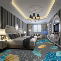 Tapis à poils hauts pour hôtels 5 étoiles Salles de banquets Salons Tapis imprimé mur à mur pour hôtel