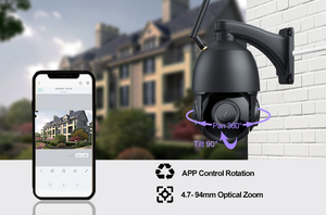 8MP Wi-Fi an ninh PTZ dome <span class=keywords><strong>camera</strong></span> với <span class=keywords><strong>20x</strong></span> <span class=keywords><strong>Zoom</strong></span> <span class=keywords><strong>5MP</strong></span> mic báo động ngoài trời IP66 không thấm nước hai chiều âm thanh CMOS cảm biến 1 năm bảo hành - Product Image 4