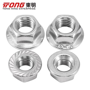 Écrous à bride Tong Ming en acier inoxydable 304 316, têtes hexagonales polies M3 à M20, usinés CNC, norme nationale - Product Image 4