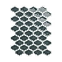 Carrelage de mosaïque hexagonale Style personnalisé Carrelage de crédence en céramique émaillée adapté au mur de fond de cuisine de salle de bain