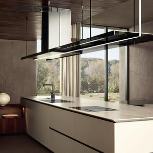 Conjunto de Muebles de <span class=keywords><strong>Cocina</strong></span> Modulares con Almacenamiento, Isla de <span class=keywords><strong>Cocina</strong></span> Moderna de Madera Laminada para Uso en Centros Comerciales, <span class=keywords><strong>Encimera</strong></span> de Mármol - Product Image 3