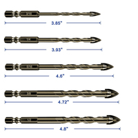 Jeu de forets hélicoïdaux à chaud, 4mm, 5mm, 6mm, 8mm, 10mm, foret en métal Cobalt HSS à tige droite