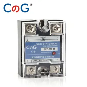 SSR-200DD CG, 200A 220V 380V 600V SSR-400DD 400A 220V 380V 600V Fase Tunggal Relay Solid State