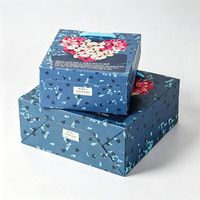 Sac cadeau bleu, sac en papier pour bouquet de fleurs, sac pour vêtements, sac pour bonbons, tailles assorties, sac fourre-tout, message d'amour, logo personnalisé, vente en gros