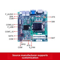 Motherboard Intel H81 Mini-ITX DDR3 Double Channel 16GB Baru 1150-Pin untuk Laptop, Mesin Kasir, Papan Kontrol Industri AGP 2X