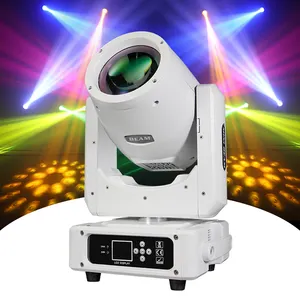 MOWL Color Blanco DMX Pequeño Mini Sharpy 230W 7R Haz de Luz con Cabeza Móvil para Boda Escenario Bar Disco