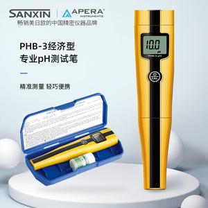 เครื่องวัดค่า pH แบบพกพา Sanxin Phb 3 รุ่นปากกา พร้อมอิเล็กโทรด 201 G สำหรับวิเคราะห์ความเป็นกรด - Product Image 1