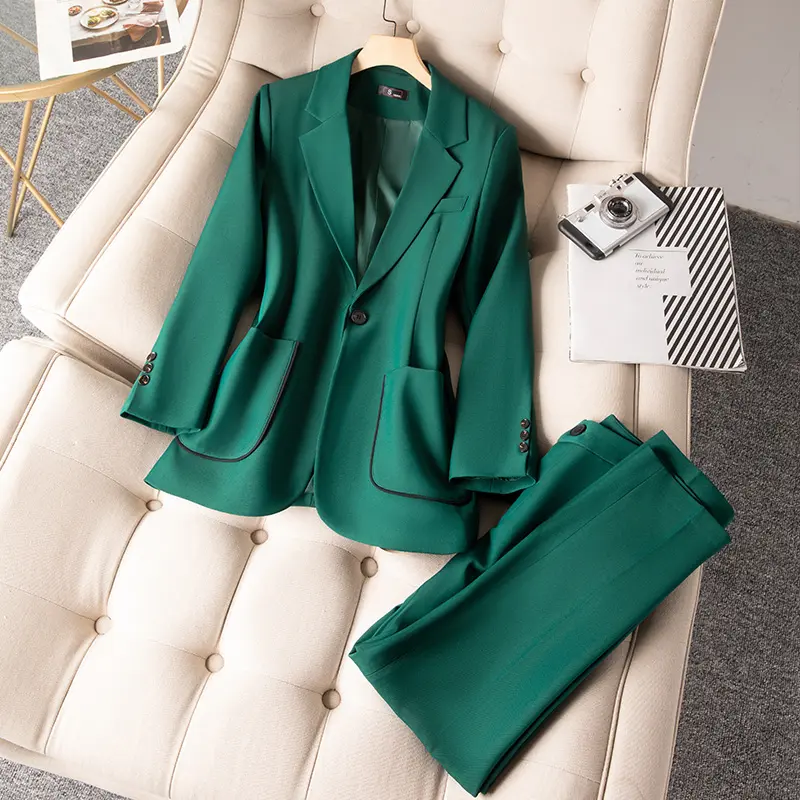 High quality solid color fashionable coat casual formal office suit suit women's sports jacket