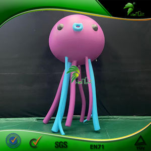 Lámpara de medusas azul personalizada inflable decorativa para decoración de escenario de fiesta - Product Image 4