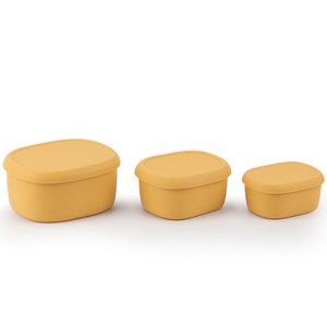 Juego de 3 Recipientes de Silicona para Almacenamiento de Alimentos con Tapas Herméticas, Recipientes de Silicona para Refrigerios, Almacenamiento de Alimentos para Camping y Cocina - Product Image 6