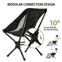 Chaise de camping pliable légère pour un transport facile et une utilisation pratique en extérieur