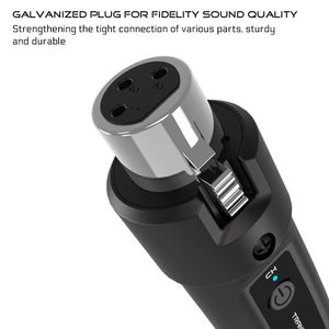 Émetteur et récepteur de <span class=keywords><strong>guitare</strong></span> <span class=keywords><strong>sans</strong></span> <span class=keywords><strong>fil</strong></span> dynamique portable portée de 100m avec connecteur XLR pour téléphones et microphones filaires - Product Image 2