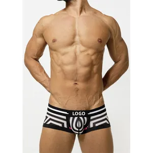 Roupa boxer de bambu de alta qualidade para homens, roupa íntima confortável e permeável ao ar, roupa de Nanning Paton