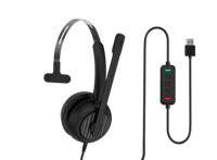Casque filaire avec micro à perche pour centre d'appels, service client, microphone à réduction de bruit, contrôle du volume réglable