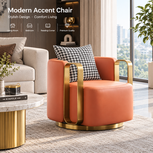 Fauteuil d'appoint en tissu nordique durable, fauteuil minimaliste moderne pour petit salon, balcon, chambre, salon, mobilier de maison - Product Image 1