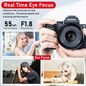 เลนส์ Viltrox AF 50mm F1.8 FE สำหรับกล้องฟูลเฟรม เมาท์ E รุ่น A7II A9II A6300 ของ DF Wholesale  รูรับแสงกว้าง 9 ใบมีด - Product Image 5