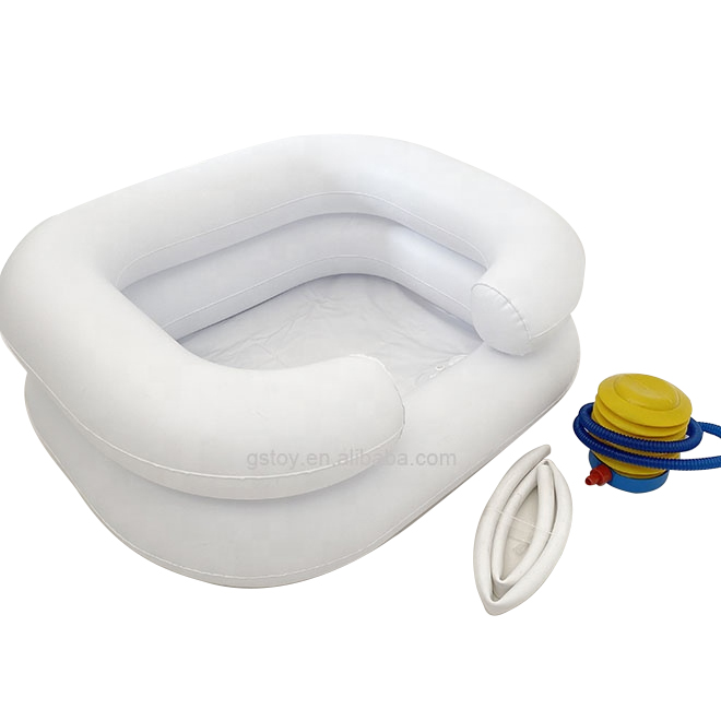 Средства для купания, шампунь, надувная раковина для умывания волос