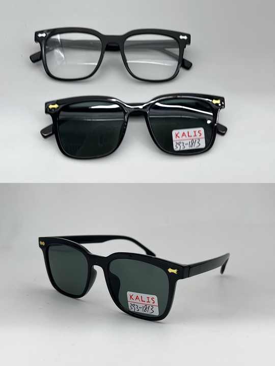 2022 New Xiaohongshu Same Style Square Black Sunglasses Plain Face Slimming, Anti UV Sunglasses for Women