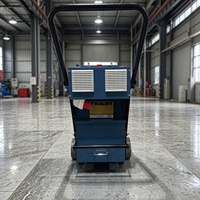 Meuleuse de sol à aspiration intégrée certifiée CE de 7,5 kW, compatible 110 V, 220/240/380/480 V, pour sols en pierre, époxy, entrepôt et béton