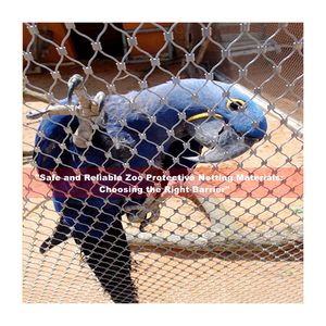 Fabriek Direct Roestvrijstalen Dierentuin Gaas-Zware Veiligheidsnet Touw Voor Dierenverblijven En Volière Hekwerk - Product Image 4