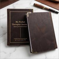 Carnet A5 personnalisé à couverture rigide en cuir, planificateur Loi d'Attraction, reliure spirale cousue, cadeau