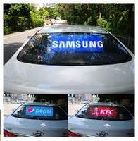 Affichage publicitaire transparent pour voiture LED P2.6, étanche, 4G WiFi GPS, pour écran d'affichage sur la vitre arrière du taxi