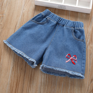 Estate bambini Jeans ragazze a vita media Denim Shorts bambine graziosi <span class=keywords><strong>pantaloni</strong></span> <span class=keywords><strong>corti</strong></span> <span class=keywords><strong>da</strong></span> bambino <span class=keywords><strong>pantaloni</strong></span> Casual - Product Image 2