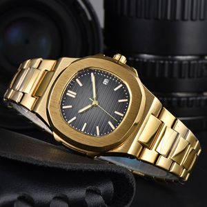 Montre analogique contemporaine minimaliste en alliage doré avec fenêtre de date, un incontournable, et portefeuille, un cadeau idéal pour papa - Product Image 4