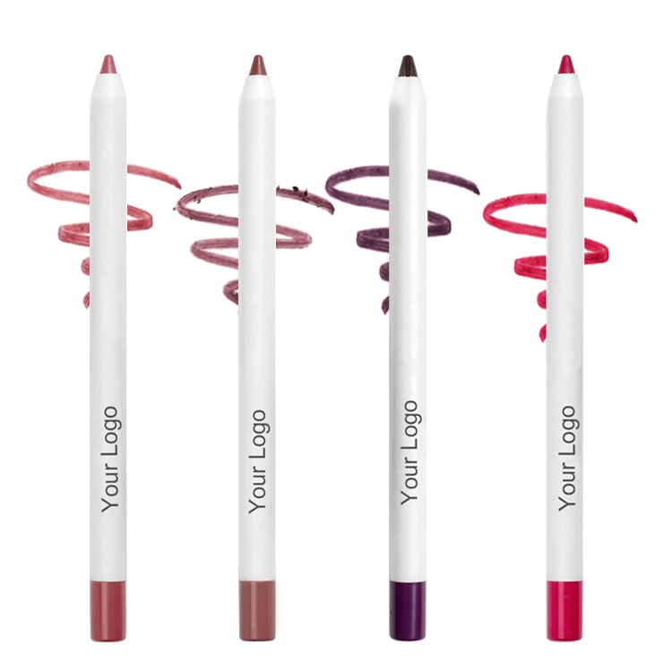 Оптовая продажа, крем-карандаш для губ, фирменная марка, водонепроницаемый коричневый карандаш для губ