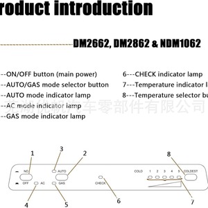 Panel de Control de Temperatura para Refrigerador DM2662 220-240V, Plástico, Fácil Instalación, para el Hogar - Product Image 5