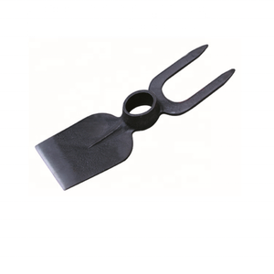 Outil de jardinage de 15 pouces, fourchette et pelle en acier en forme de tête de ramassage, outils de gravage agricole avec manche en bois - Product Image 2