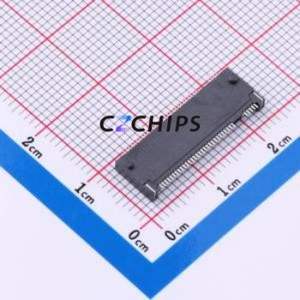 91302-225-067RCM Hard Drive Connector (SAS/SATA/M.2) SMD Connector M.2-M Key Female 67P Horizontal Mount - Product Image 2