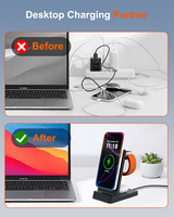 Chargeur sans fil magnétique 3-en-1, pour iPhone, Apple Watch et AirPods, produit transfrontalier à succès