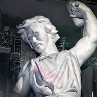 Statue gonflable de torse d'horreur d'Halloween pour décoration de fête en extérieur, accessoire gonflable demi-corps humain effet vieilli et fissuré