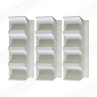 Produits en fibres céramiques blanches pures AL2O3+SIO2, 610 mm, 1220 mm, 128 kg/m³, 20 mm, isolation en fibres céramiques