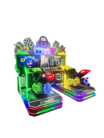 Meilleure vente de console de jeu d'arcade de course connectée pour deux personnes à quatre écrans à pièces d'intérieur