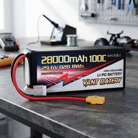 Batterie de drone FPV VANT 8S 29.6V 28000mAh 100C Lipo Pack, grande capacité, pour drone multirotor FPV de classe X, UAV