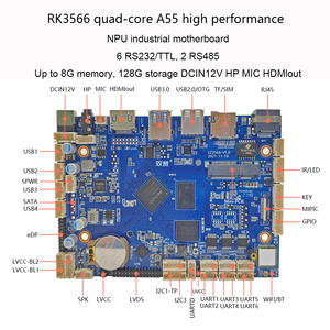 Carte mère interactive à écran tactile Rockchip RK3566 <span class=keywords><strong>Quad</strong></span> Core LVDS HD-MI 4K Arm Android - Product Image 2