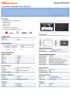 Écran tactile industriel extérieur de 7 à 10,1 pouces, 300 à 1500 nits, IP65, étanche, capacitif, lisible en plein soleil, écran LCD