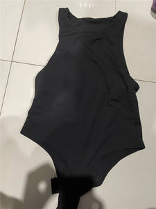 Combinaison moulante sexy sans manches à col rond pour femme, style streetwear, imprimé chat, polyester/coton, séchage rapide, respirante - Product Image 5