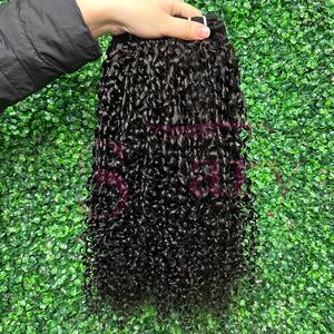 Extensions de Cheveux Humains Bouclés Pixie 100% Cheveux Indiens Bruts avec Closure et Lace Frontal - Product Image 6